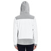Team 365 Women's White/Sport Silver Rally Colorblock Microfleece Jacket