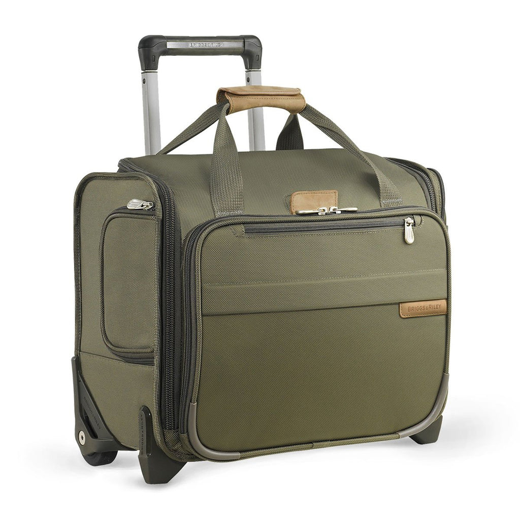 Briggs & Riley Olive Baseline Rolling Cabin Bag