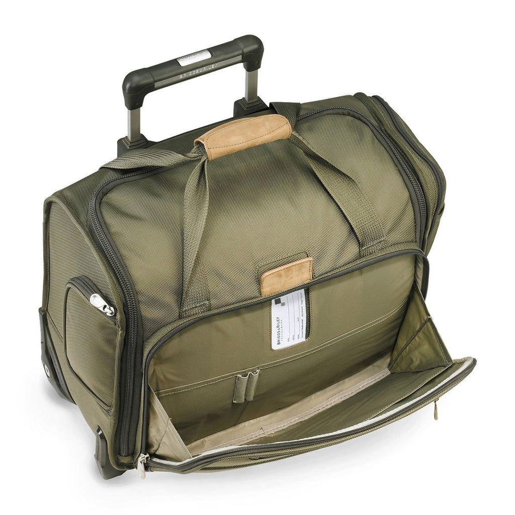 Briggs & Riley Olive Baseline Rolling Cabin Bag