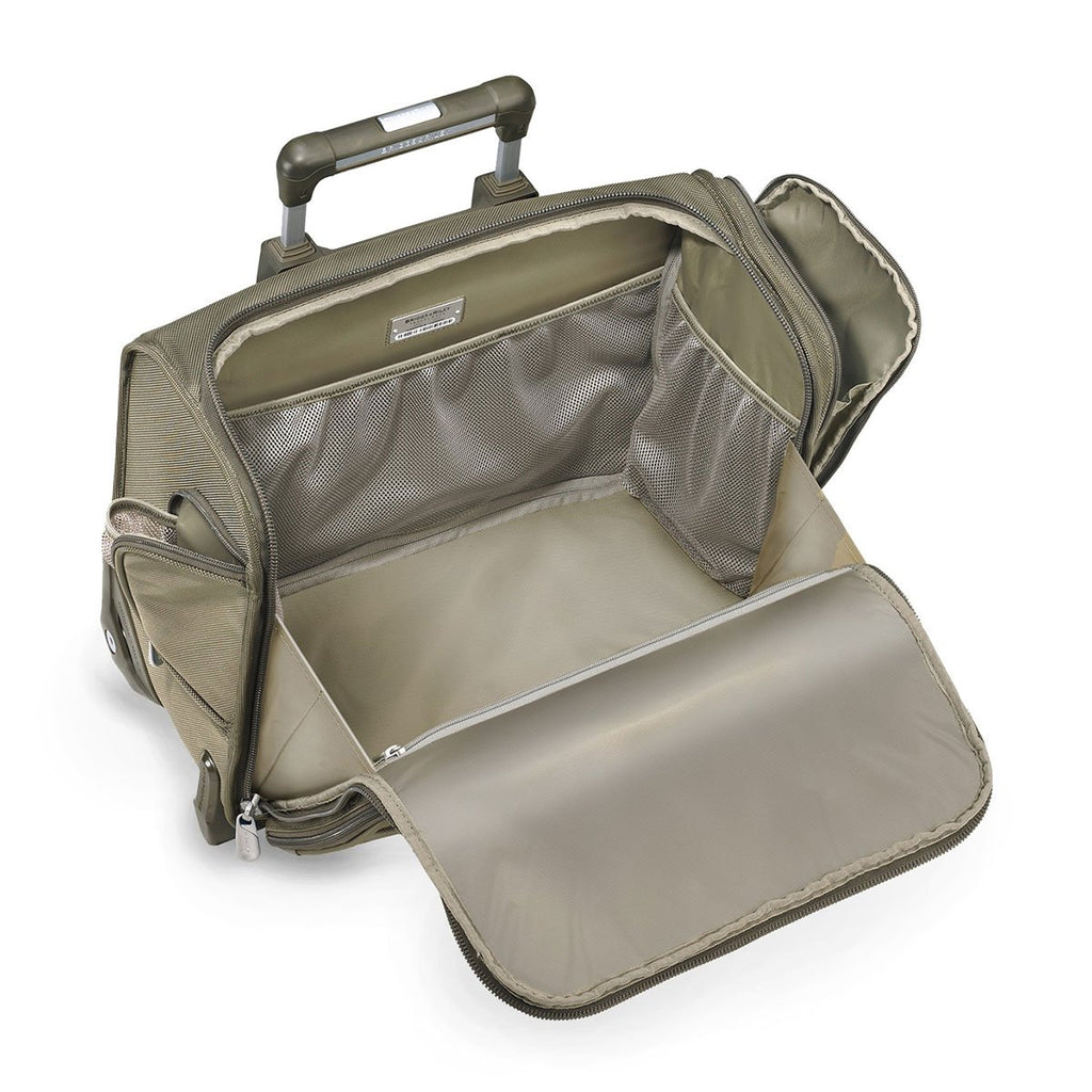 Briggs & Riley Olive Baseline Rolling Cabin Bag