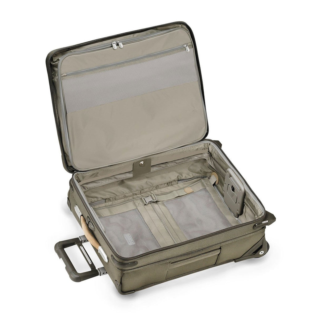 Briggs & Riley Olive Baseline International Carry-On Expandable Wide-Body Upright