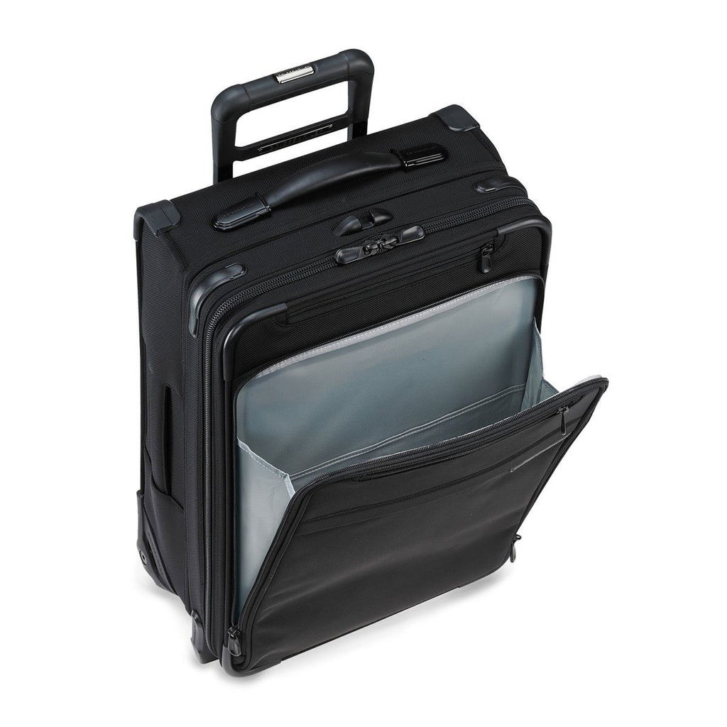 Briggs & Riley Black Baseline Domestic Carry-On Expandable Upright