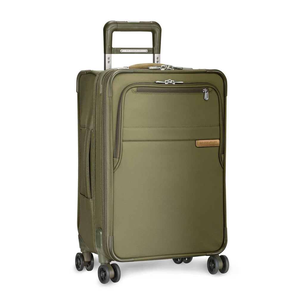 Briggs & Riley Olive Baseline Domestic Carry-On Expandable Spinner