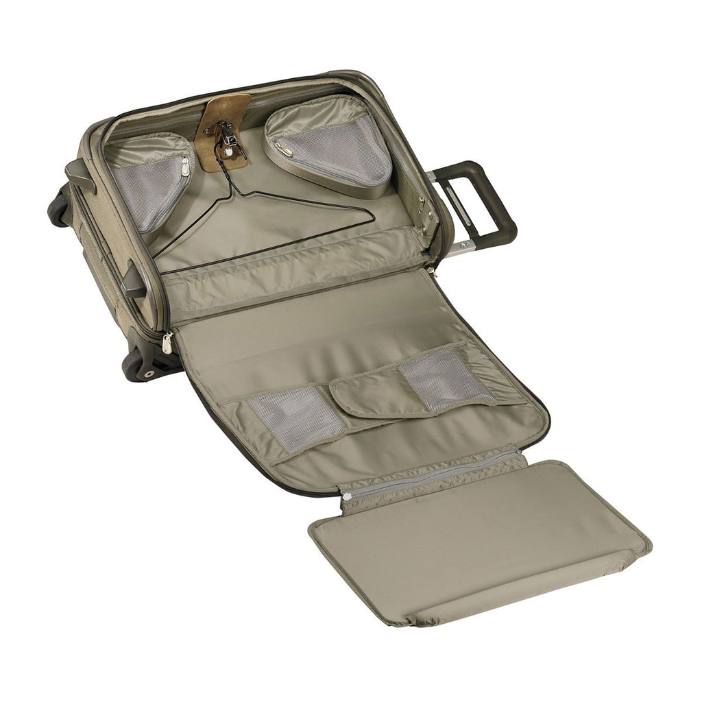 Briggs & Riley Olive Baseline Domestic Carry-On Upright Garment Bag