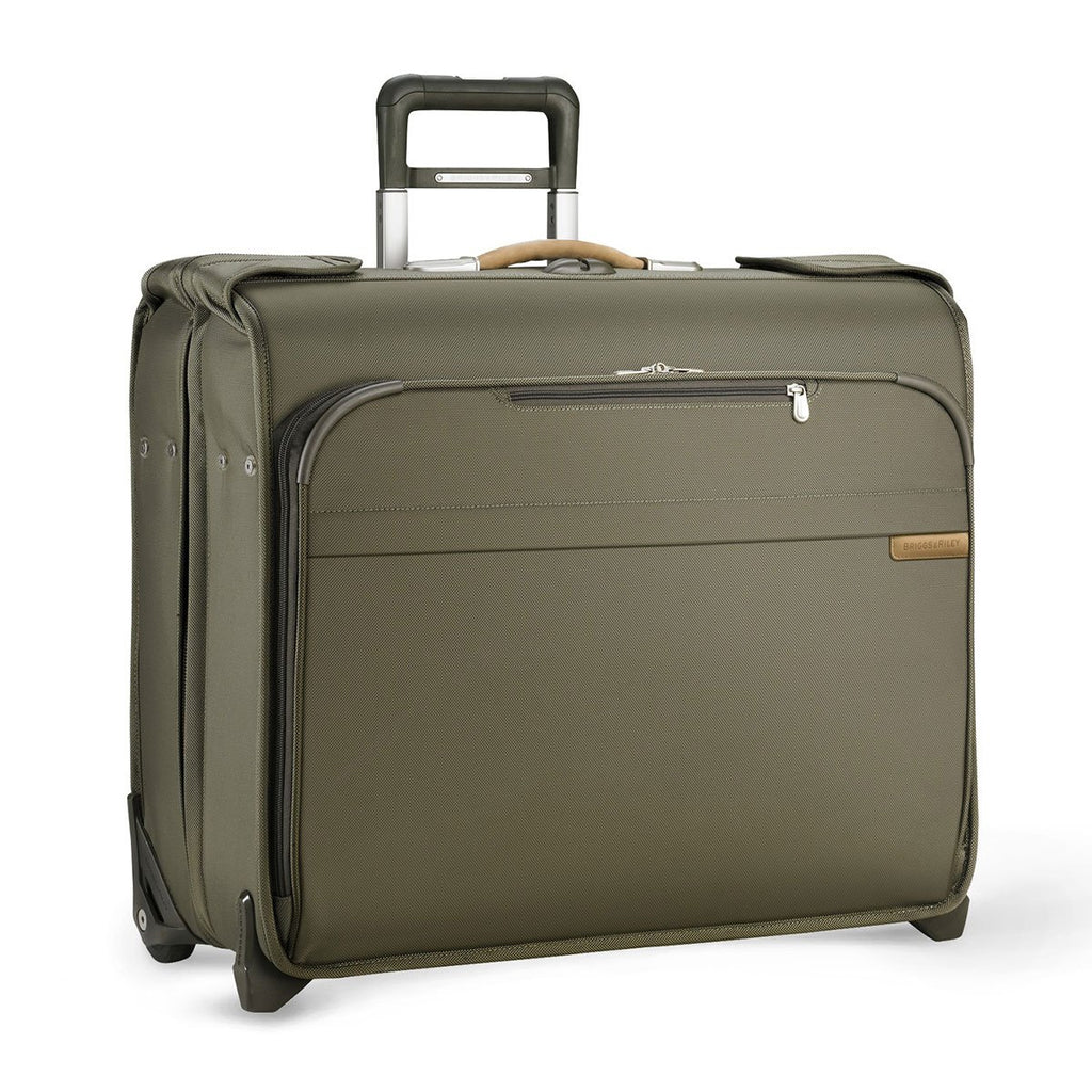 Briggs & Riley Olive Baseline Deluxe Wheeled Garment Bag