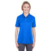 UltraClub Women's Royal Platinum Performance Pique Polo with TempControl Technology