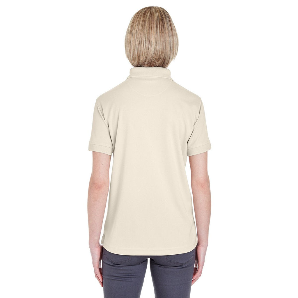 UltraClub Women's Stone Platinum Performance Pique Polo with TempControl Technology
