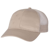 Outdoor Cap Khaki Debossed Stars and Stripes with Mesh Back