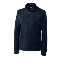 Cutter & Buck Women's Solid Navy DryTec Edge Full Zip