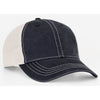 Pacific Headwear Navy/Ivory Vintage Adjustable Trucker Mesh Cap