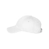 Valucap White Unstructured Washed Chino Twill Cap
