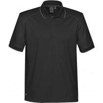 Stormtech Men's Black/Carbon Phantom Embossed Back Polo
