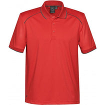 Stormtech Men's Bright Red/Carbon Phantom Embossed Back Polo
