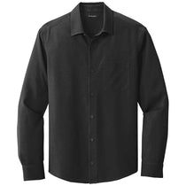 Port Authority Men's Black Long Sleeve Performance Staff Shirt