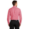 Port Authority Men's Rich Red/White Broadcloth Gingham Easy Care Shirt