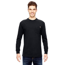 Dickies Men's Black 6.75 oz. Heavyweight Work Long-Sleeve Tall Work T-Shirt