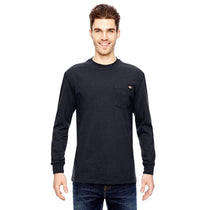 Dickies Men's Dark Navy 6.75 oz. Heavyweight Work Long-Sleeve Tall Work T-Shirt