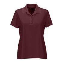 Greg Norman Women's Maroon Play Dry Performance Mesh Polo