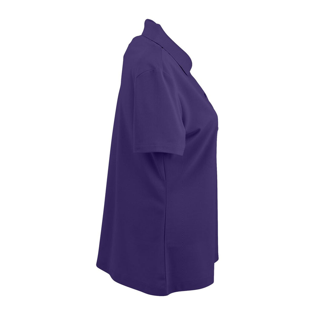 Greg Norman Women's Purple Play Dry Performance Mesh Polo