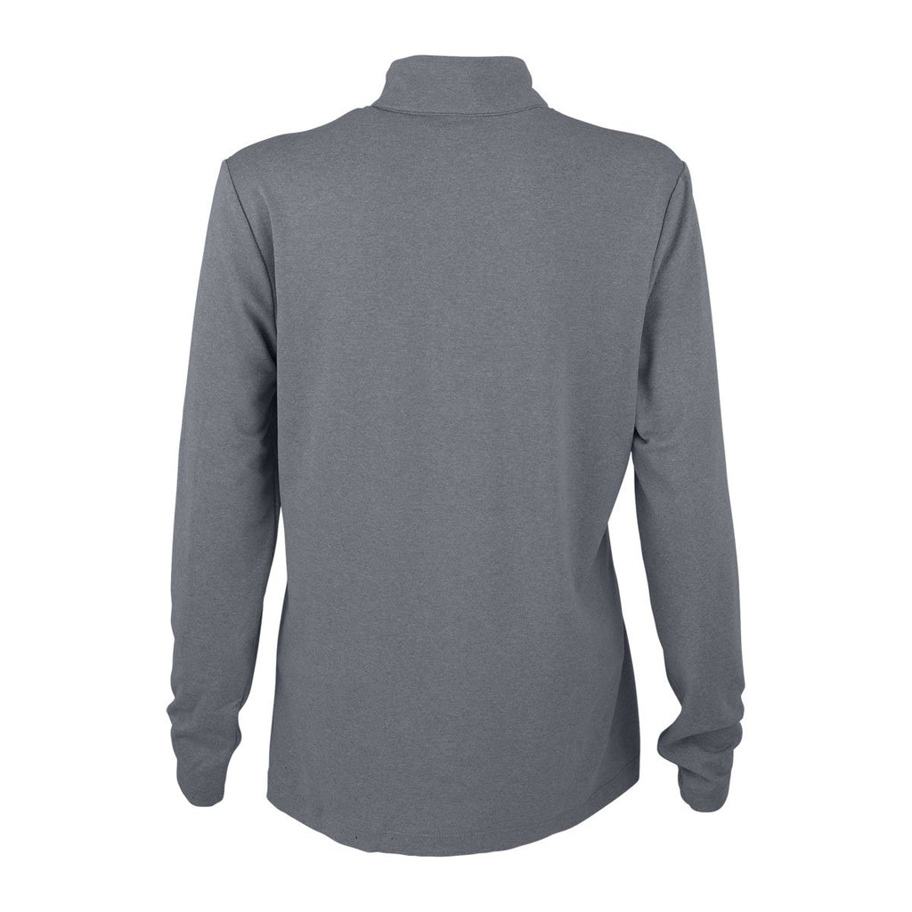 Greg Norman Women's Grey Heather Heathered 1/2-Zip
