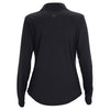 Greg Norman Women's Black Play Dry Tulip Neck 1/4-Zip