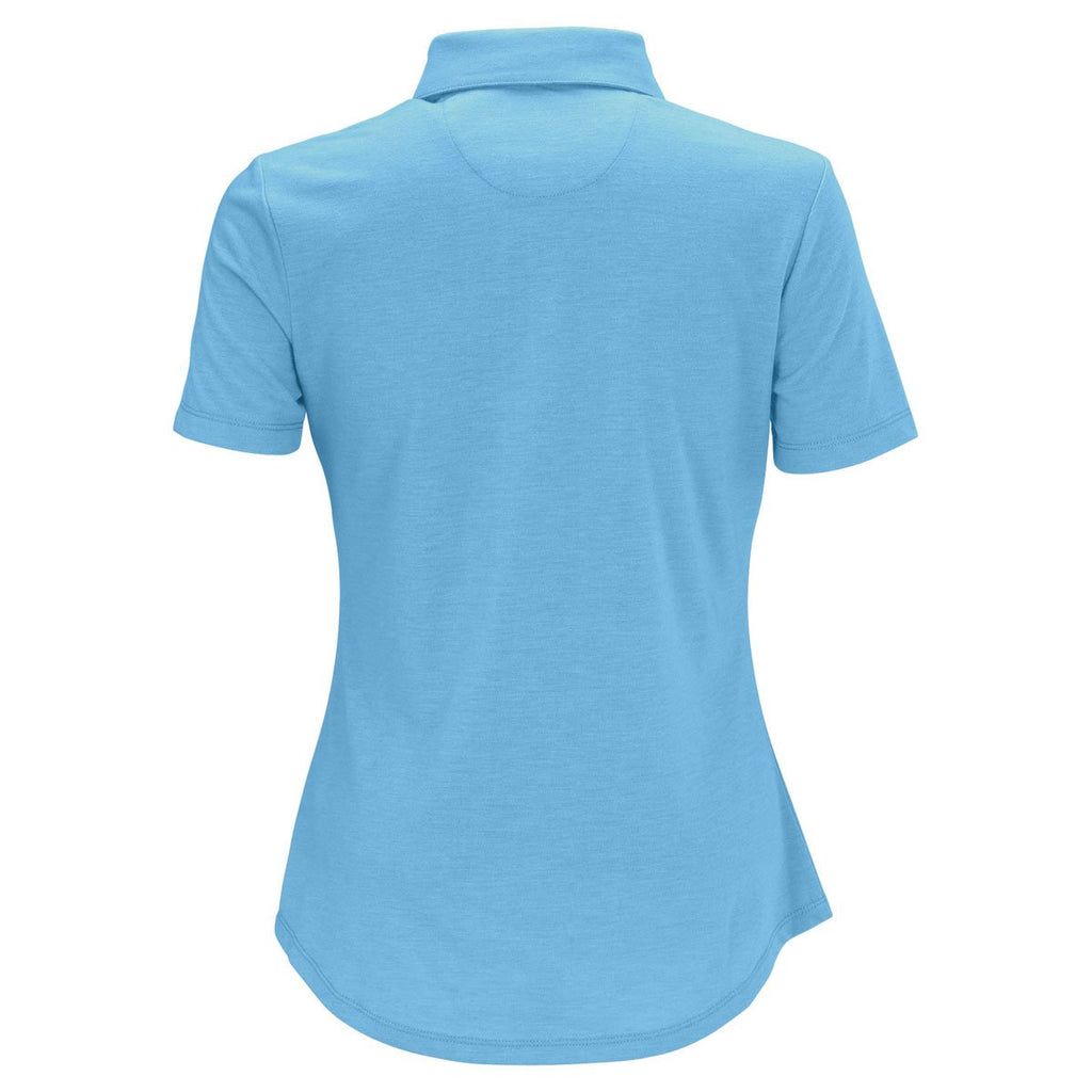 Greg Norman Women's Caribbean Blue Play Dry Foreward Series Polo