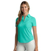 Greg Norman Women's Jade Play Dry Foreward Series Polo