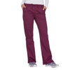 Cherokee Women's Wine Workwear Core Stretch Midrise Drawstring Pant