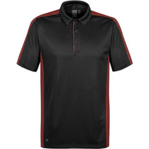 Stormtech Men's Black/True Red Bolt Polo