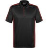 Stormtech Men's Black/True Red Bolt Polo