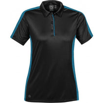 Stormtech Women's Black/Electric Blue Bolt Polo