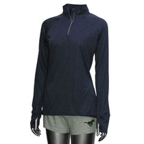 BAW Women's Heather Navy Xtreme Tek Quarter Zip