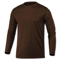 BAW Men's Brown Xtreme Tek Long Sleeve Shirt