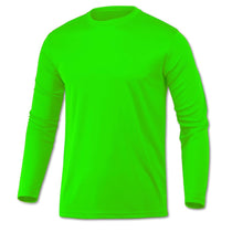 BAW Men's Neon Green Xtreme Tek Long Sleeve Shirt