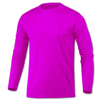 BAW Men's Neon Pink Xtreme Tek Long Sleeve Shirt