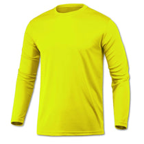 BAW Men's Neon Yellow Xtreme Tek Long Sleeve Shirt
