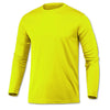 BAW Men's Neon Yellow Xtreme Tek Long Sleeve Shirt
