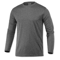 BAW Men's Heather Black Xtreme Tek Long Sleeve Shirt