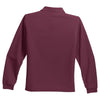 Port Authority Youth Burgundy Long Sleeve Silk Touch Polo