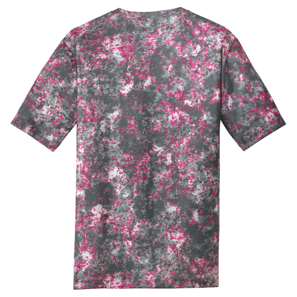 Sport-Tek Youth Pink Raspberry Mineral Freeze Tee