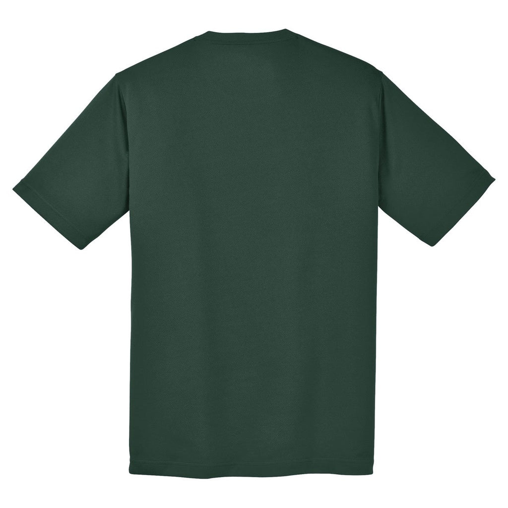 Sport-Tek Youth Dark Forest Green PosiCharge RacerMesh Tee