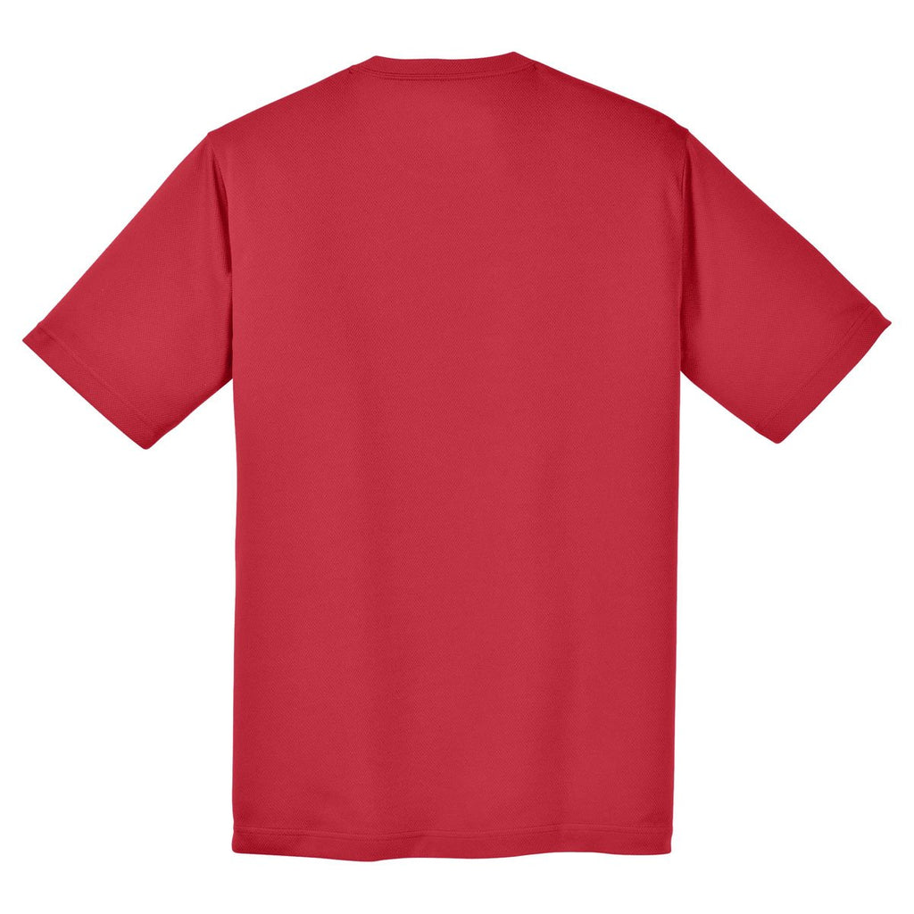 Sport-Tek Youth True Red PosiCharge RacerMesh Tee