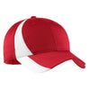 Sport-Tek Youth True Red/White Dry Zone Nylon Colorblock Cap