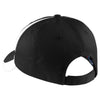 Sport-Tek Youth Black/White Dry Zone Nylon Colorblock Cap