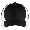 Sport-Tek Youth Black/White Dry Zone Nylon Colorblock Cap