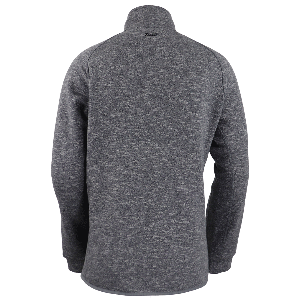 Zusa Men's Grey Heather Midtown Fleece Full Zip