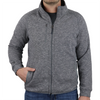 Zusa Men's Grey Heather Midtown Fleece Full Zip