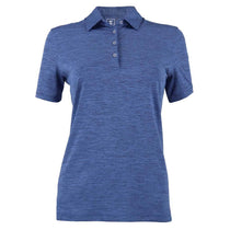 Zusa 4 Day Women's Vivid Blue/Navy Heather Stripe Polo