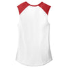 Alternative Apparel Women's White/Red Team Player Vintage 50/50 Tee