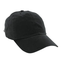 Kate Lord Black Solid Twill Golf Cap